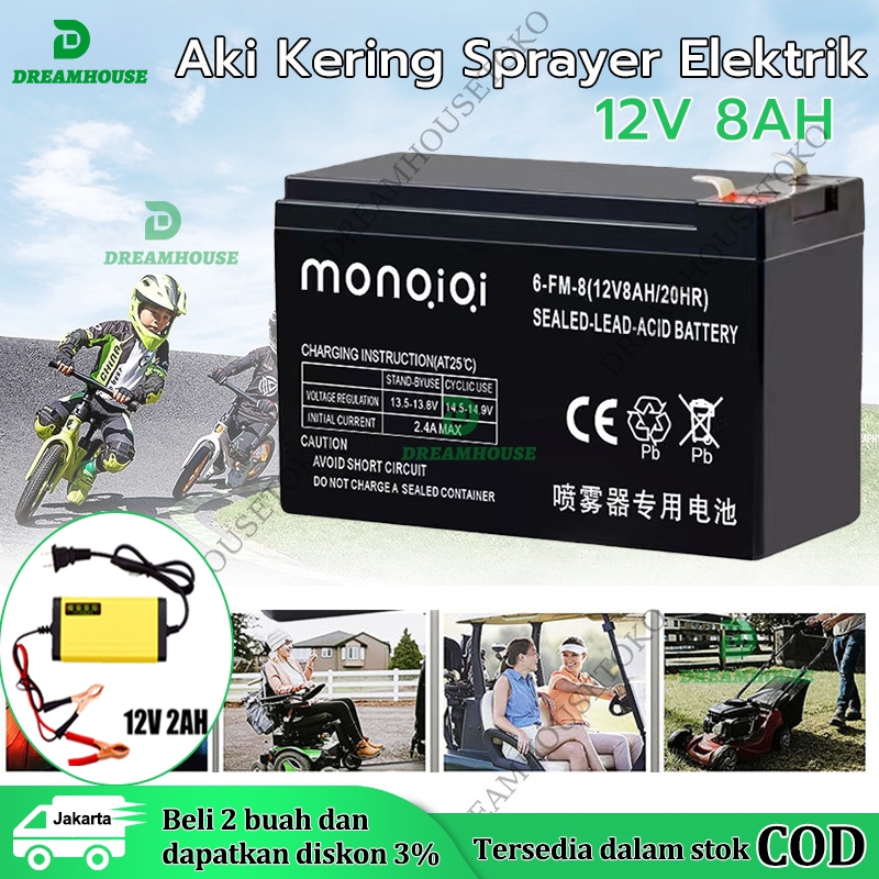 aki kering 12v 12/8ah/ aki kering genset 4v 4ah/Aki Timbangan Digital VRLA SINUS 6V 4Ah 4.5Ah Aki Em