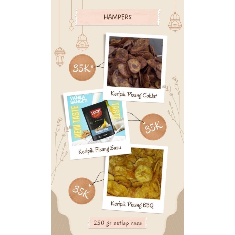 

Hampers Makanan - Keripik Pisang Manis/ Asin