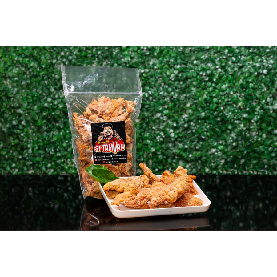 

Kulit Ayam Crispy Original Gurih Kriuk 1/2kg