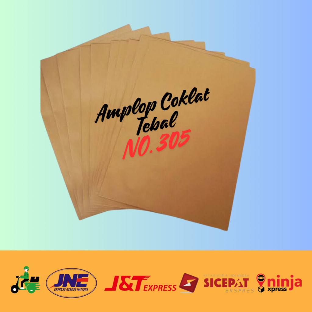 

Amplop Coklat Tebal No. 305 / Map Coklat Kertas / Amplop Kertas