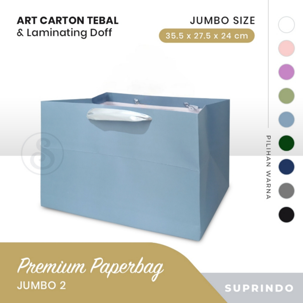 

Premium Paper Bag JUMBO 2 uk. P35.5 x L27.5 x T24 cm