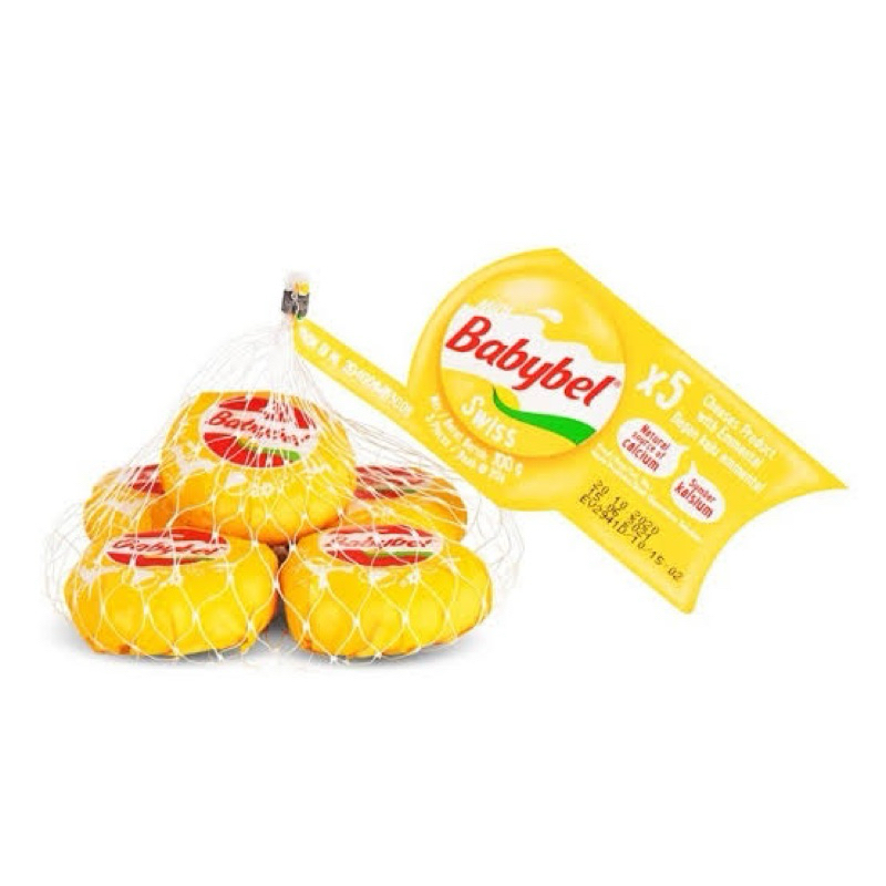 

MINI Babybel Cheese Mini Swiss Emental Isi 5 Pcs