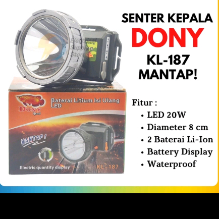 Dony KL 187 Indikator Baterai 20watt original