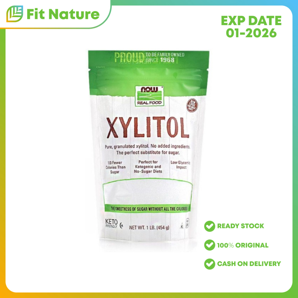 

Gula Pemanis Organik Xylitol Now Foods 454 g