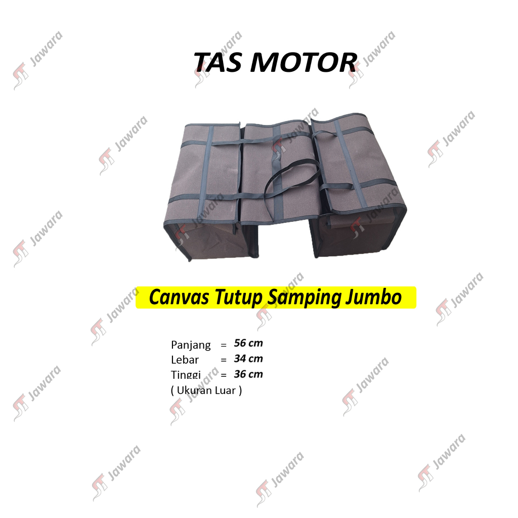 Jawara Tas Obrok Motor Kuat Original Kanvas Terpal Truck Model Tutup Samping