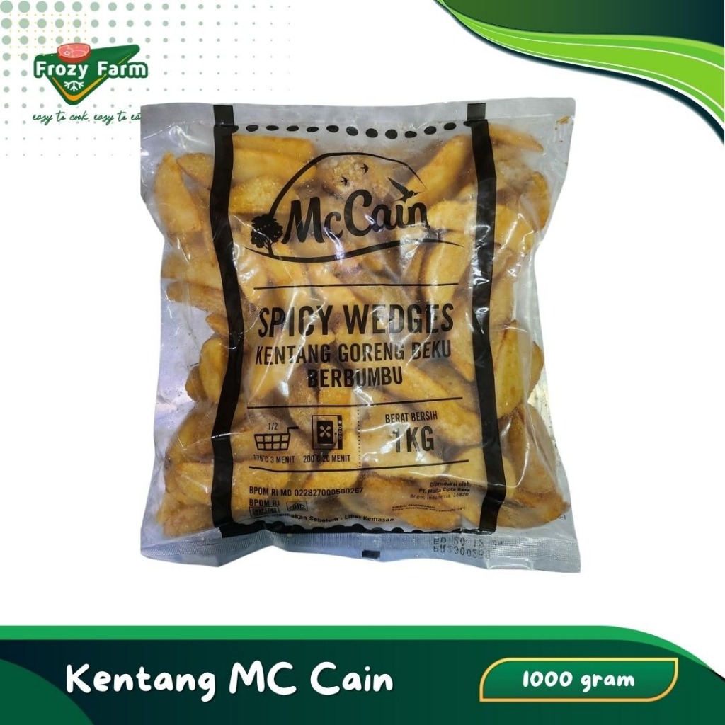 

Mc Cain Kentang Wedges 1 kg / Kentang Frozen