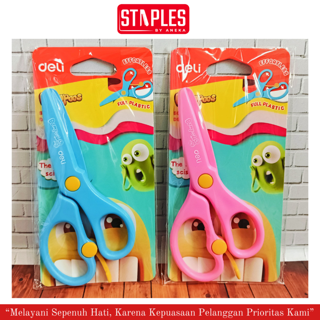 

Deli Gunting Anak Plastik Deli ED60402 / Gunting Mini
