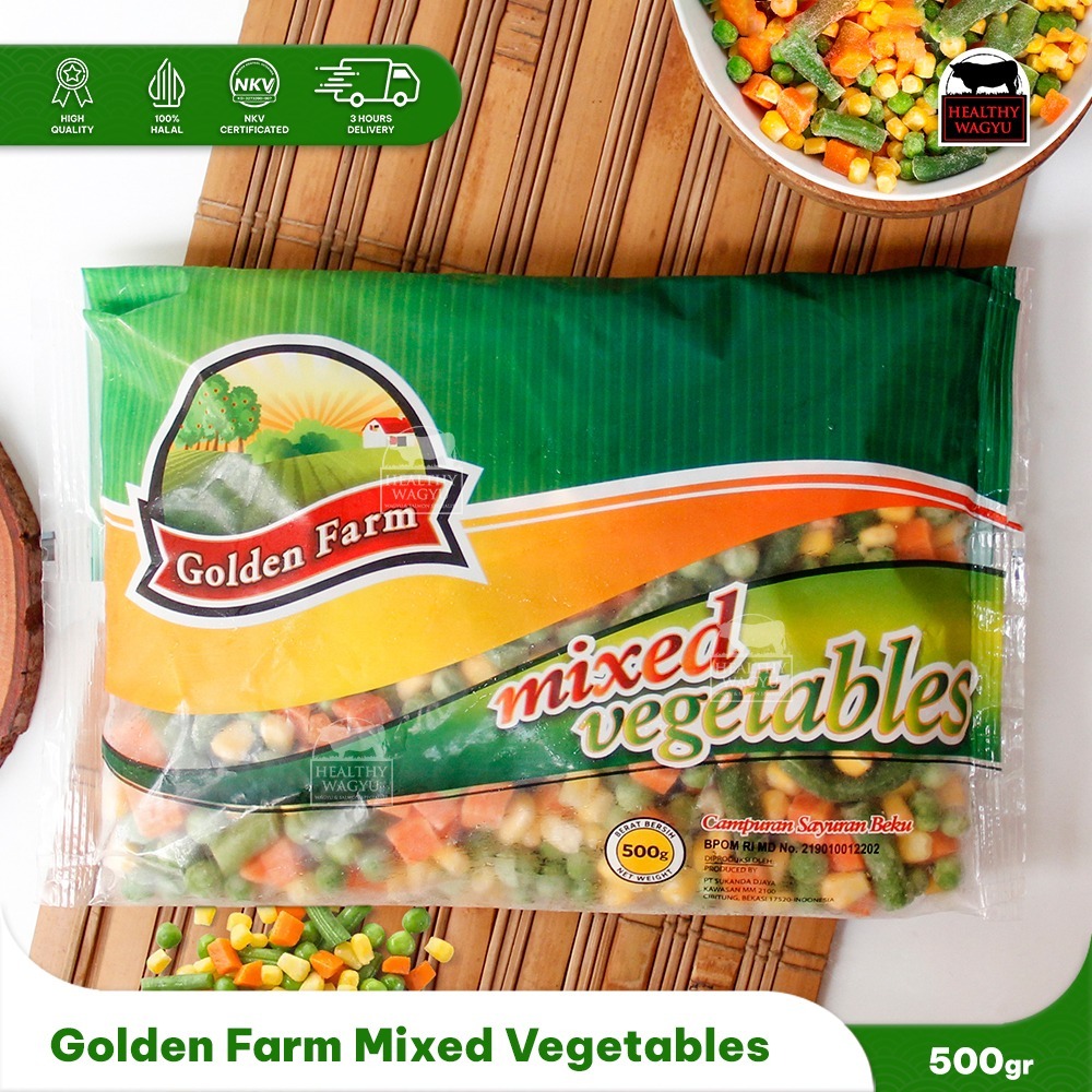 

Frozen mix vegetable/ sayuran beku campur 500gr Healthy Wagyu