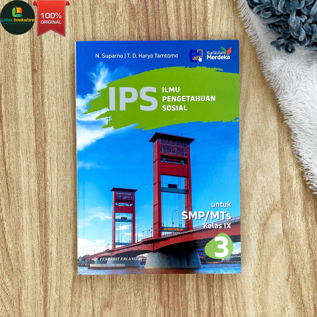 IPS SMP Kelas 9 - Kurikulum Merdeka - Penerbit Erlangga - Buku Original