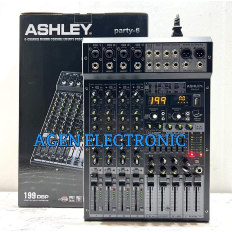 Mixer Ashley Party 6 Original Mixer Ashley 6 Channel resmi