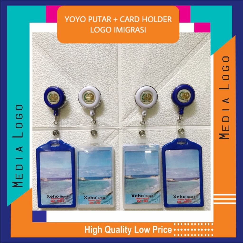

YOYO GANTUNGAN ID CARD PUTAR STAINLESS-LOGO DITJEN IMIGRASI