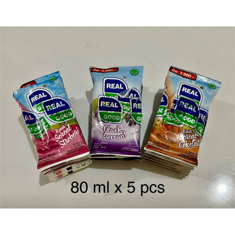 

REAL GOOD 80 ML X 5 PCS / SUSU UHT / REAL GOOD