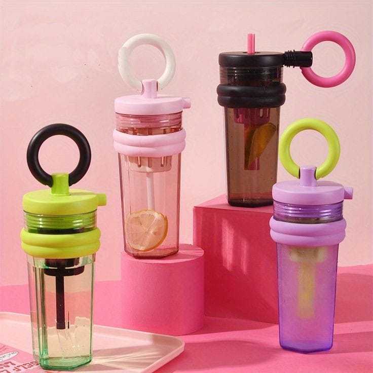 HEXACK Botol Minum Tumbler 1 Liter Akrilik Jumbo - botol minum lucu unik