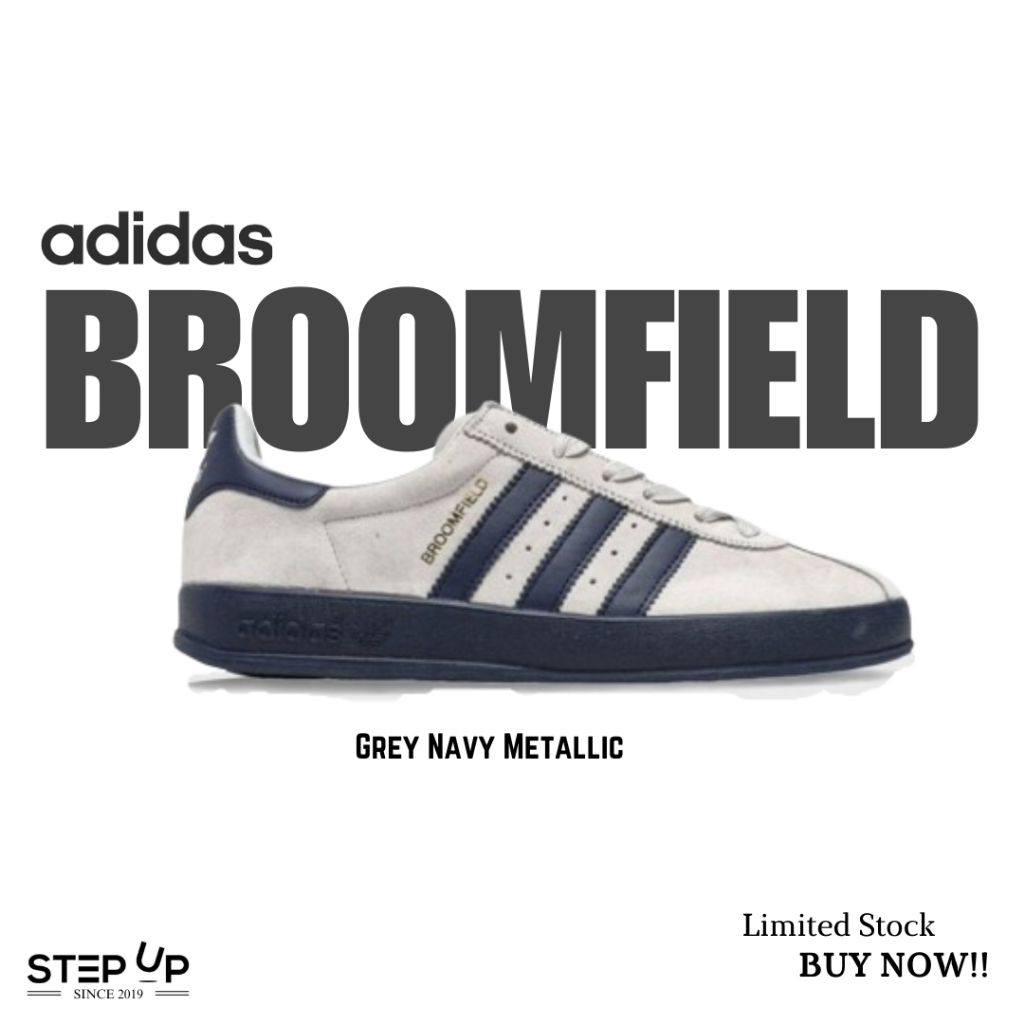 Sneakers Adidas Broomfield Grey Navy Metalic BNIB 100% Authentic