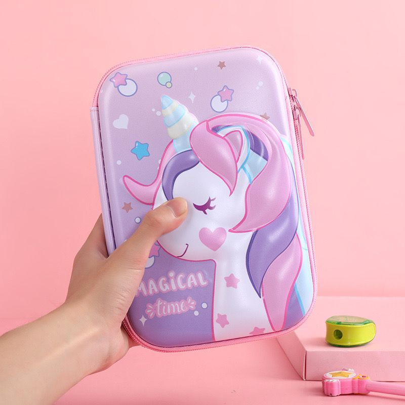 

Kotak Pensil Anak 3D/ Pencil Case Anak Karakter Timbul PC7/ Kotak pensil Unicorn