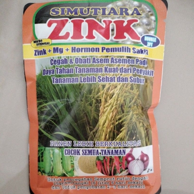 mutiara ZINK nutrisi daun kualitas super