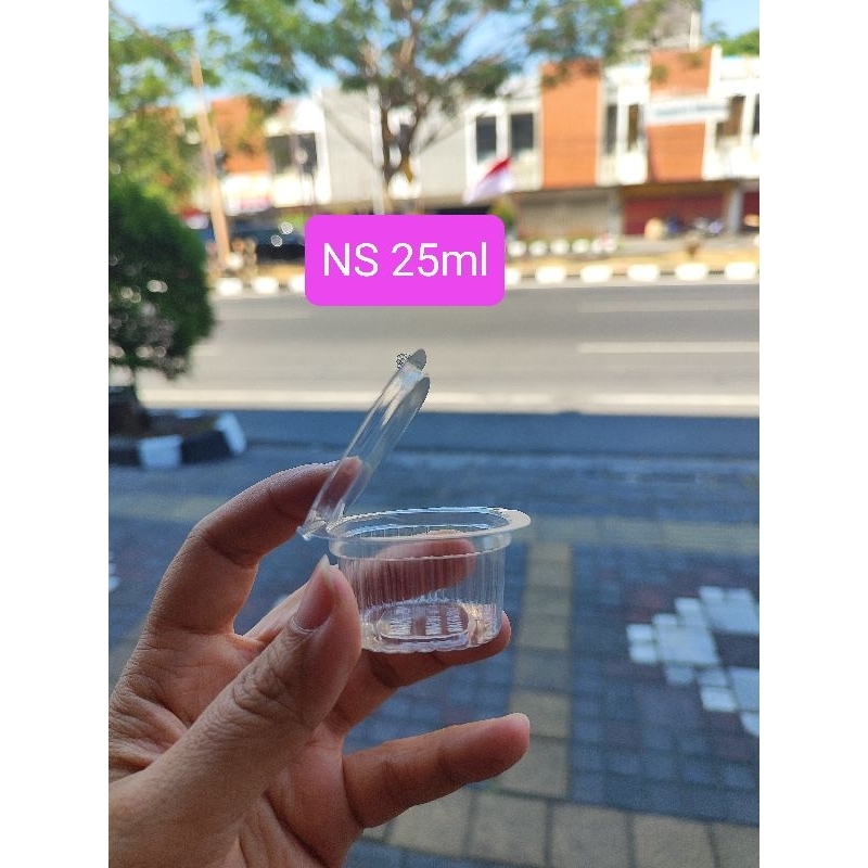 (1 cup isi 50pcs) NS Mika 25ml tempat saus/puding/cup agar