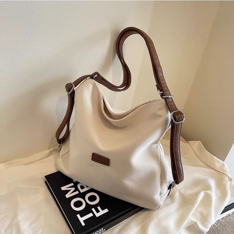 FAVORIT [READY/COD]Tas Bahu Wanita Bahan Kanvas Tas Biasa Tas Bahu Kanvas Wanita Tas Wanita Tas