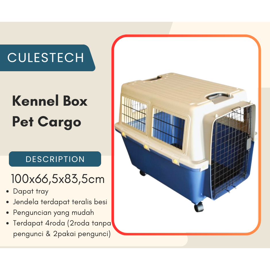 Kennel Box Pet Crate Cargo Travelling Anjing Besar XL KN 705 ( Good Quality )