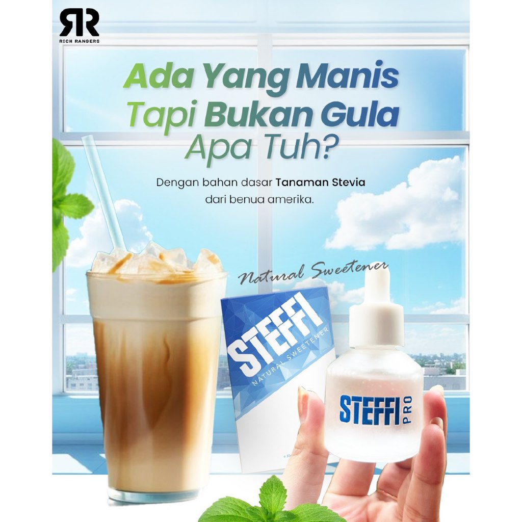 

Steffi Pemanis Alami Gula Tetes Daun Stevia 100% Original