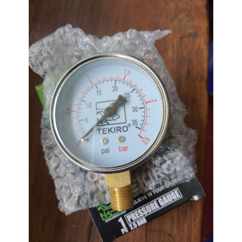 Tekiro Pressure gauge 2,5 Bar / Pengukur Tekanan 2,5" Ukuran 2,5 Bar