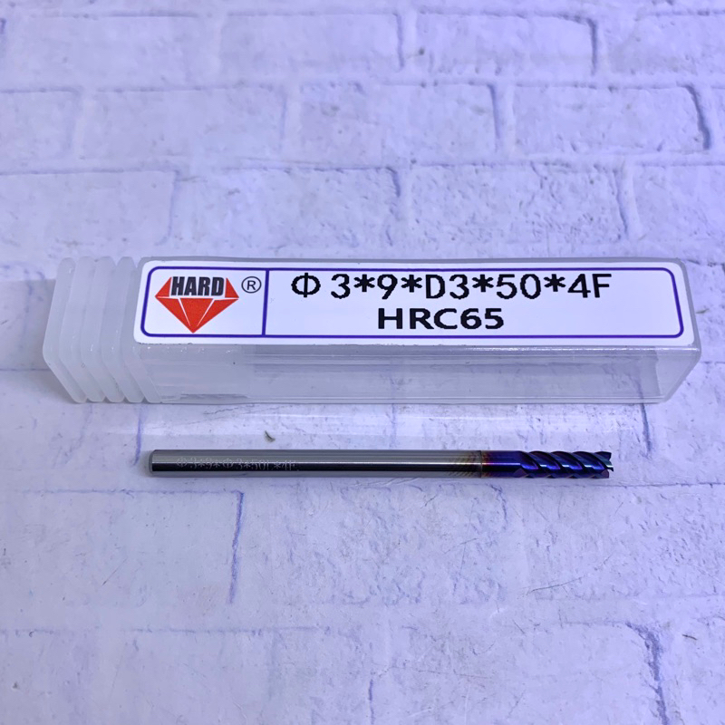Endmill 3mm HRC 65 / HRC 70 Carbide baru Endmill 3mm HRC65 / HRC70