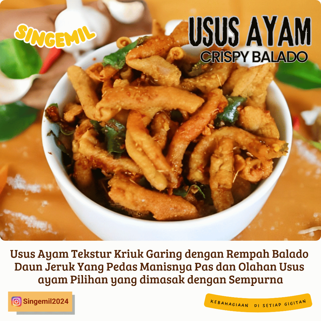 

Usus Ayam Crispy Balado SiNgemil