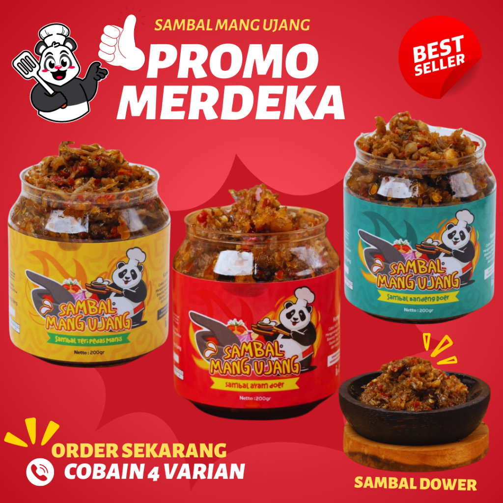 

Sambal AYAM DOER 200Gr Sambal Mang Ujang | SAMBAL rumahan | Sambal best seller