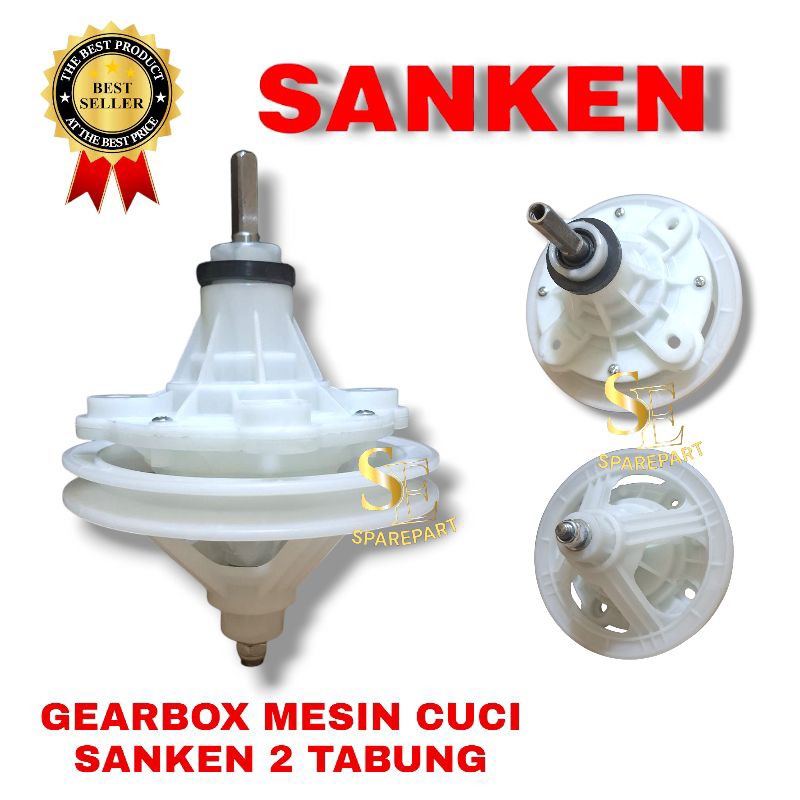 [ SANKEN TW-7750DBU ] GEARBOX MESIN CUCI SANKEN 2 TABUNG PULLY TW-7750DBU