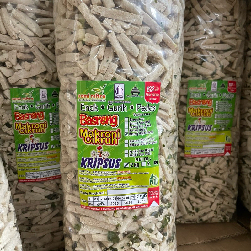 

Basreng Original daun jeruk 1ball isi 1kg