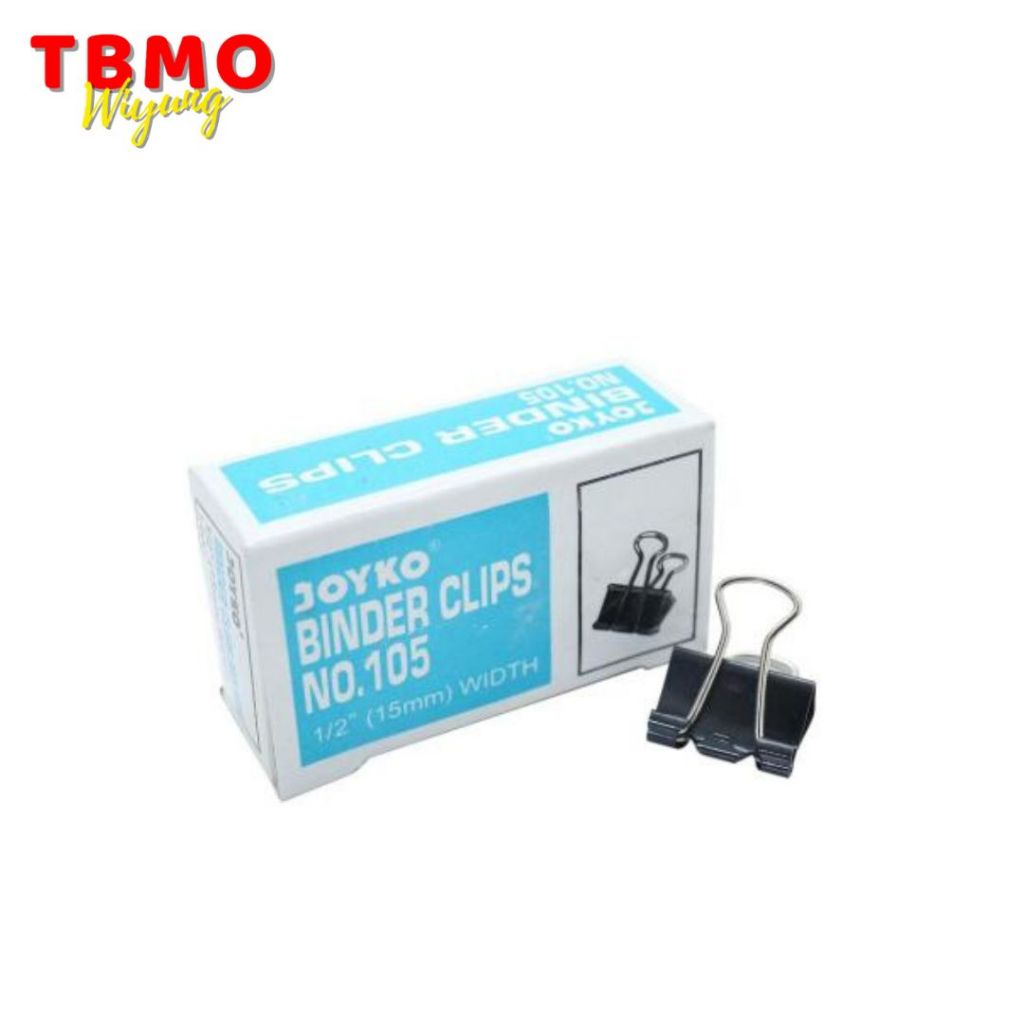 

Tbmo Binder Clip Joyko 105 Isi 12 Pcs / Klip Kertas