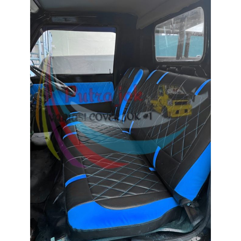 sarung jok/cover jok mobil mitsubishi L300 pick up motif wajik