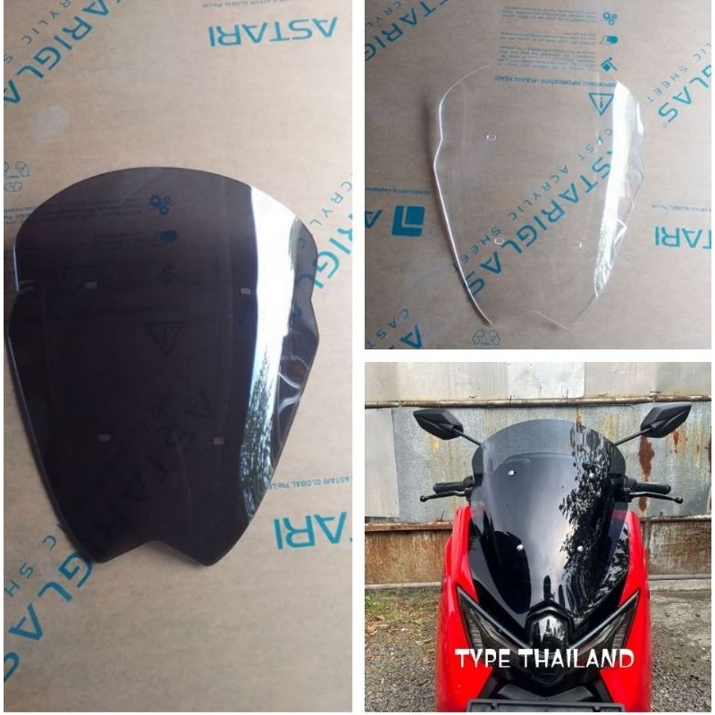 WINDSHIELD NMAX NEO,NEO S, TURBO VISOR TYPE THAILAND VISOR NMAX TURBO