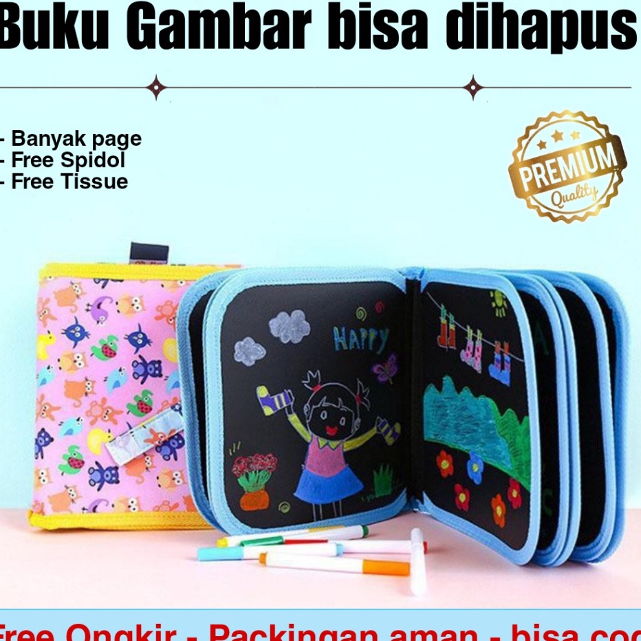 

NEW VARIAN Buku Gambar Portable Buku Gambar Ajaib Anak Bisa Dihapus