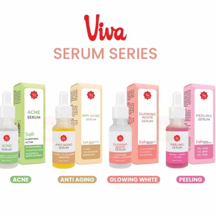 Viva Glowing Whitening Serum || Viva Anti Aging Serum || Viva Peeling Serum || Viva Acne Serum viva 