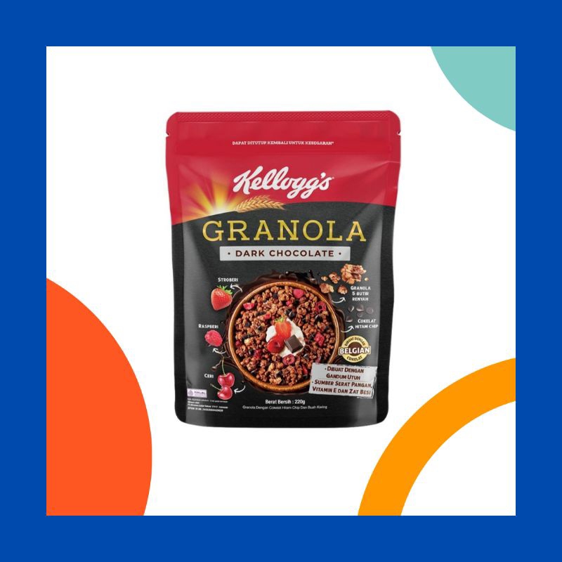 

Kellog's Sereal Granola Dark Chocolate Pouch 220 g