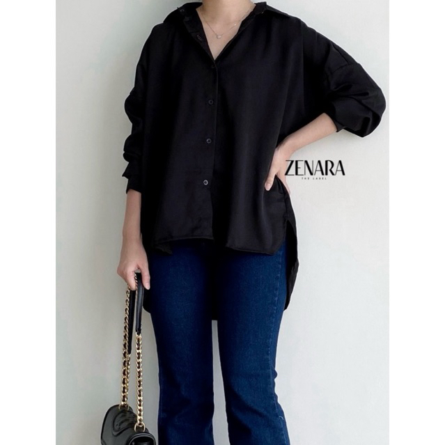 LAUREN OVERSIZED SHIRT | Kemeja Oversize | Kemeja Wanita | Kemeja Panjang | Kemeja Polos | Atasan Hi