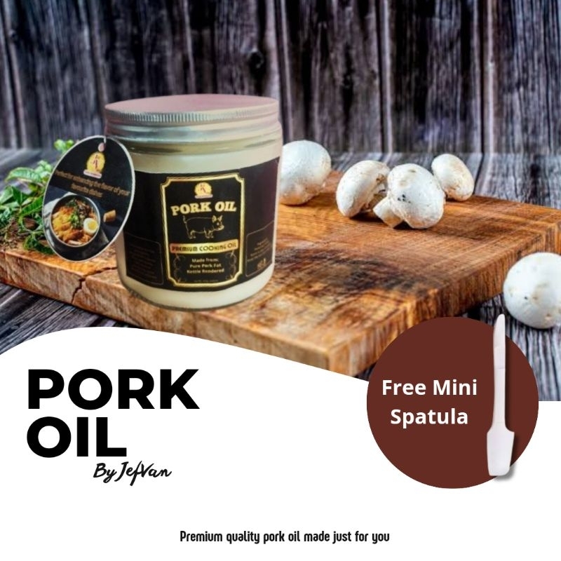 

Minyak Babi Murni / Pork Oil 500ml/ Bukan olive oil/pork lard/minyak mie ayam/bumbu nasi goreng/minyak goreng/minyak babi asli