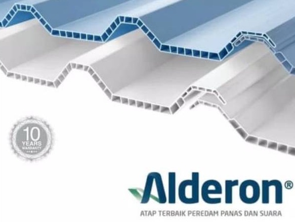 KP8 Atap upvc alderon 83 berongga tebal 1mm