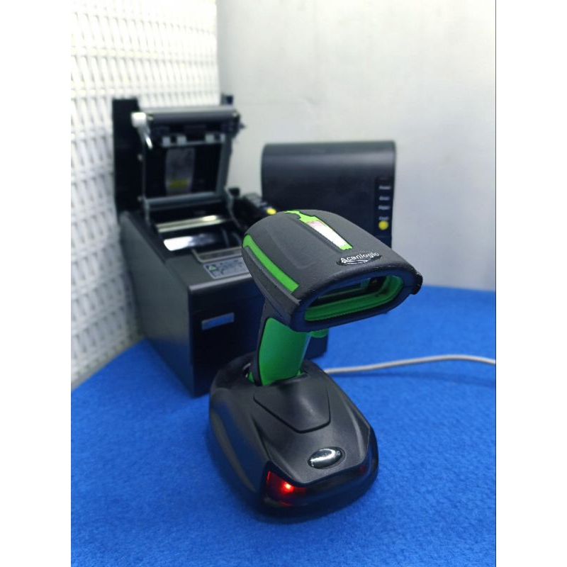 PAKET Barcode Scanner WIRELESS & Printer Thermal WIRED || AcanLogic CS-8220GD-HD || HPRT TP-806 || B