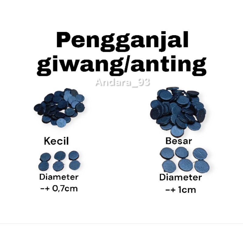 STOPPER GIWANG PANTAT GIWANG PANTAT ANTING KARET HITAM PENGGANJAL ANTING