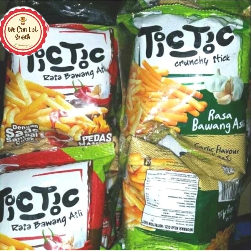 

Tic Tic Crunchy Stick Rasa Bawang Asli Snack (isi 10 Pcs)