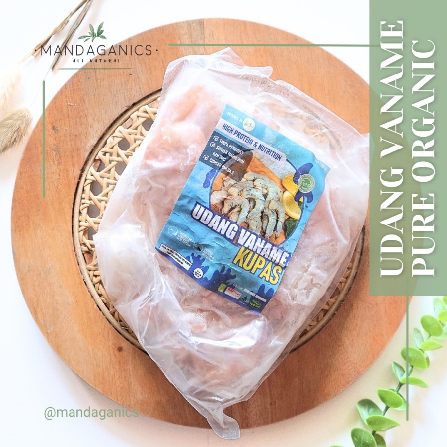 

UDANG VANAME KUPAS by PURE ORGANIC | UDANG FROZEN TANPA PENGAWET