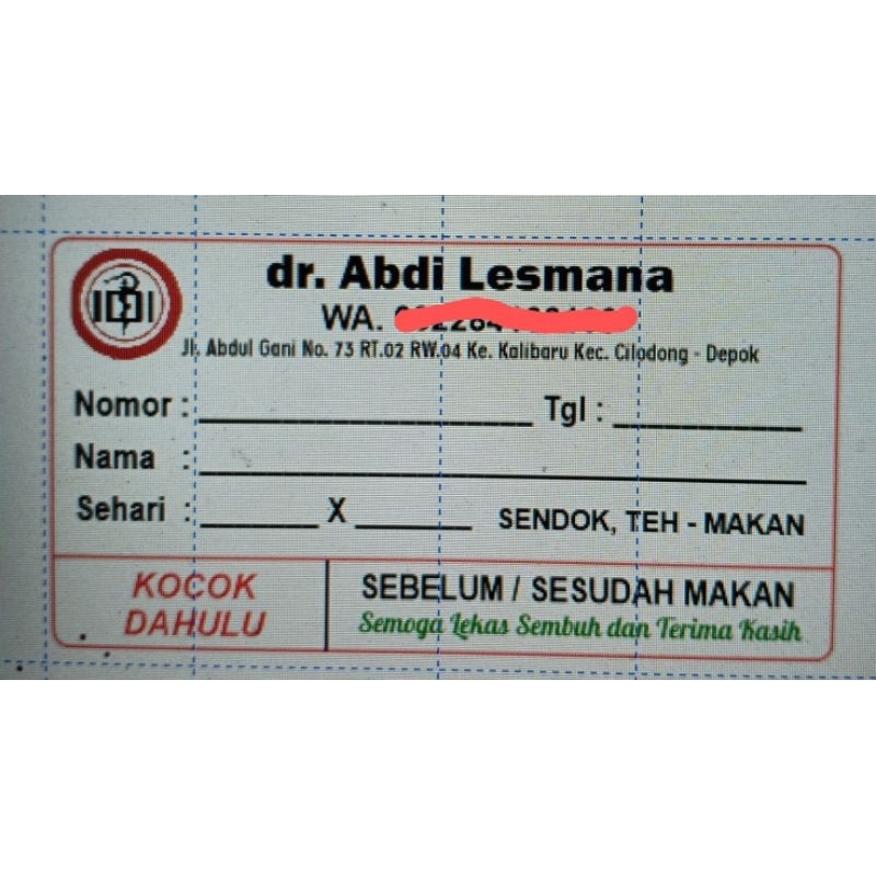 

sticker HVS 7,5x3,8 cm isi 500 pcs