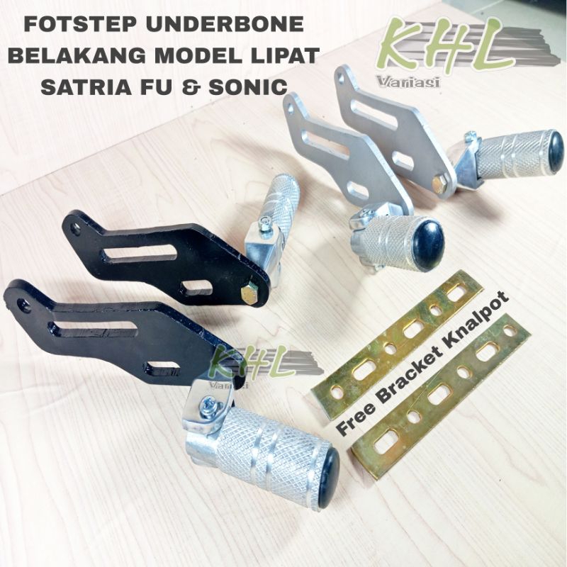 Fotstep Ub Underbone Belakang Model Lipat Satria Fu Sonic 150r Jupiter MX Footstep Anderbone Bonceng