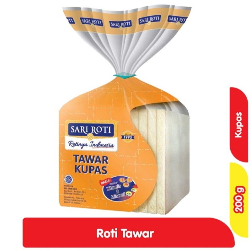 

SARI ROTI Roti Tawar Kupas 200 g