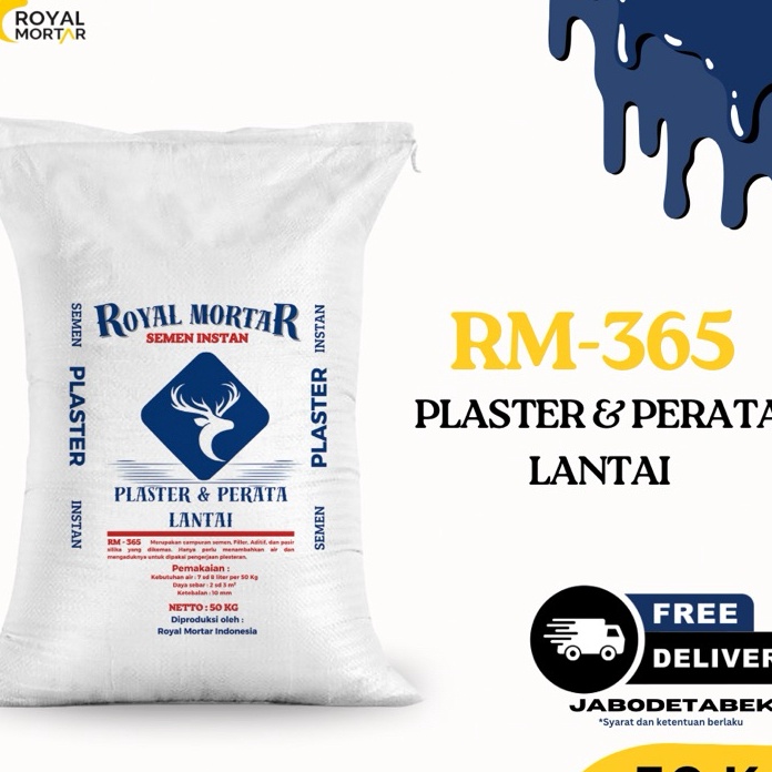 Price Semen Instan  Plester  Perata Lantai  RM365 Royal Mortar