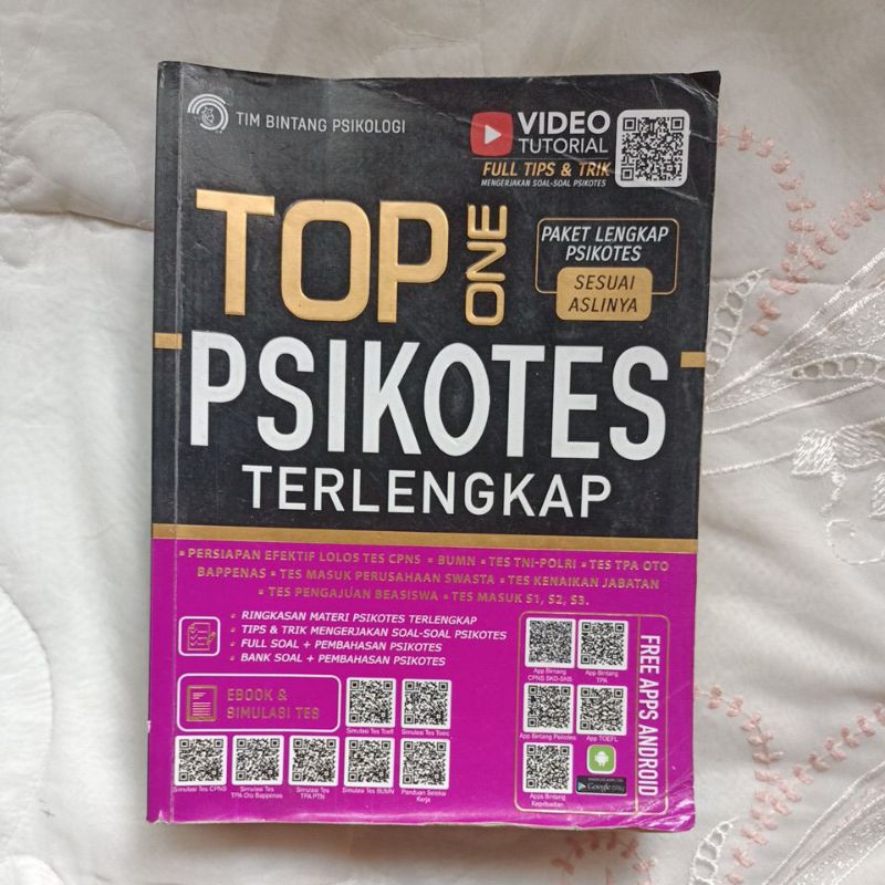 

Buku Lengkap Top Psikotes PTN CPNS Original 100%