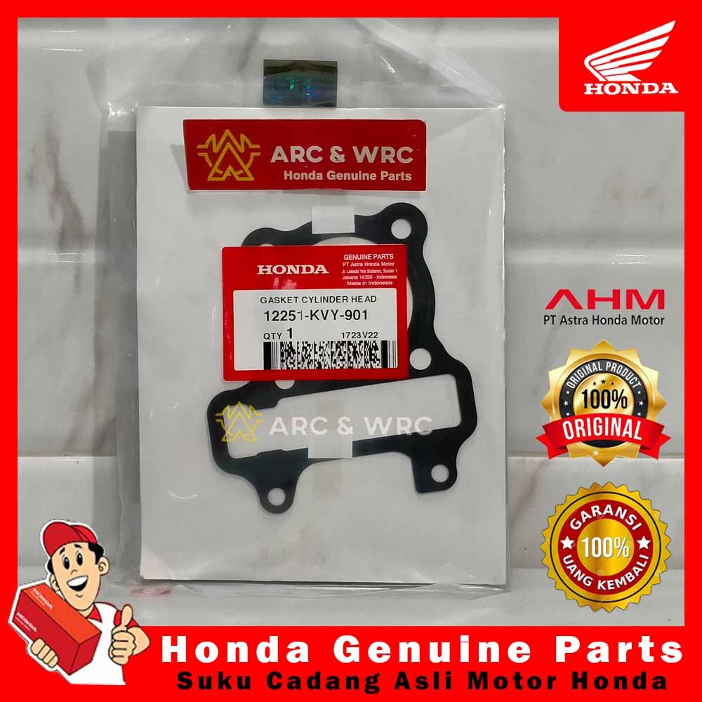 Paking Gasket Cylinder Head Beat Scoopy Spacy Karbu // 12251KVY901