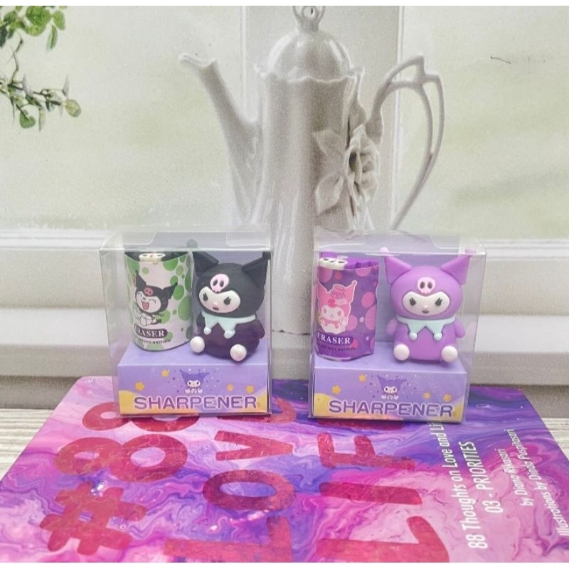 

Penghapus Dan Rautan Kuromi 1 Set Isi 2 Pcs Penghapus Rautan Kuromi Alat Tulis Sekolah Lucu Kado Viral Termurah